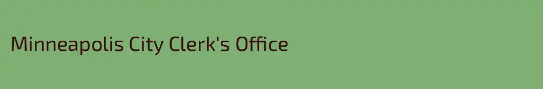 Minneapolis City Clerk's Office